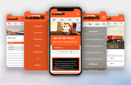 Caselli Responsive Web Sitesi