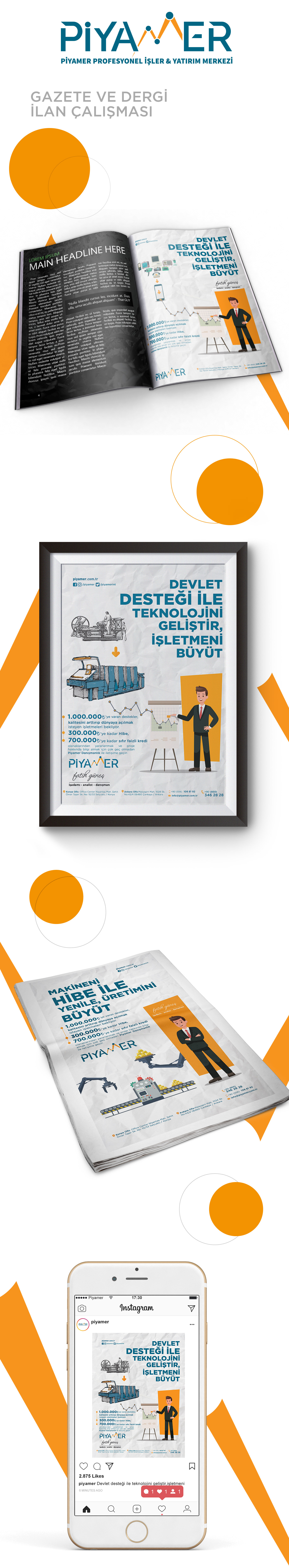 Piyamer Yatırım Gazete ve Dergi İlan Çalışması