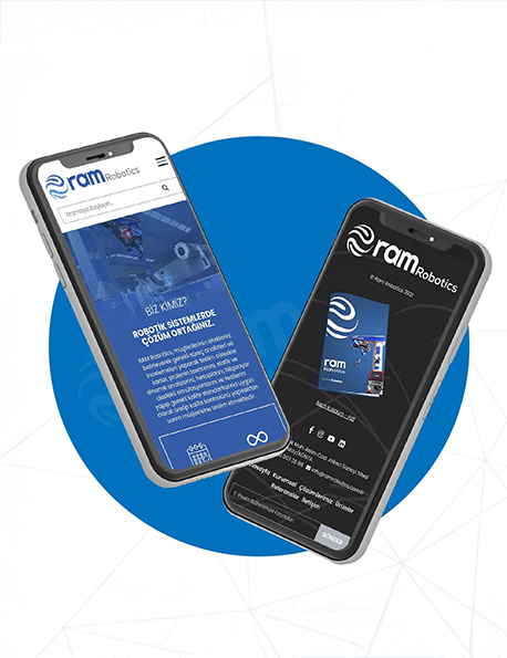 Ram RamRobotics Responsive Web Sitesi